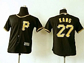 Women Pittsburgh Pirates #27 Jung-ho Kang Black Stitched Baseball Jersey,baseball caps,new era cap wholesale,wholesale hats
